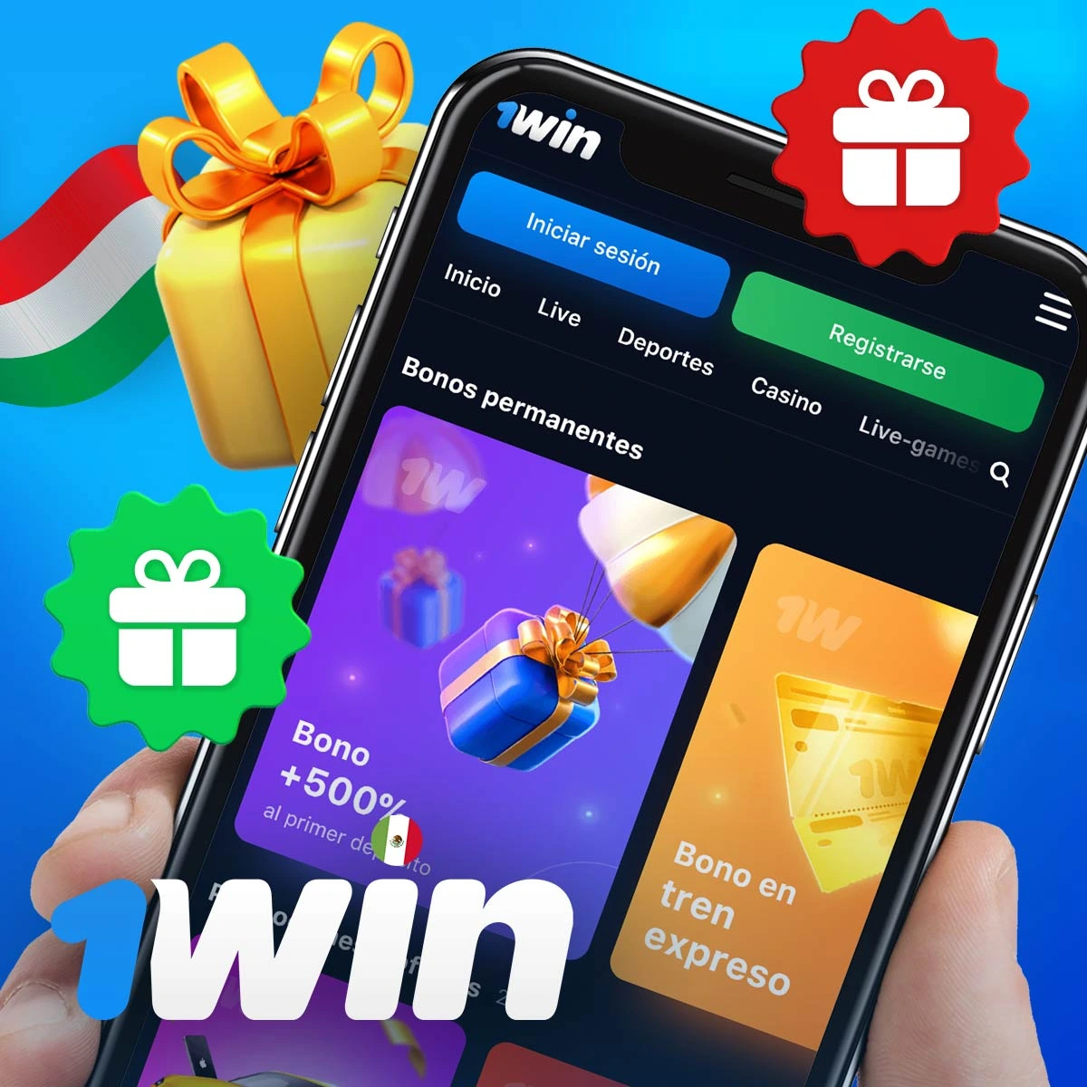 Oferta de bono para apostar en el juego Balloon 1Win Mexico